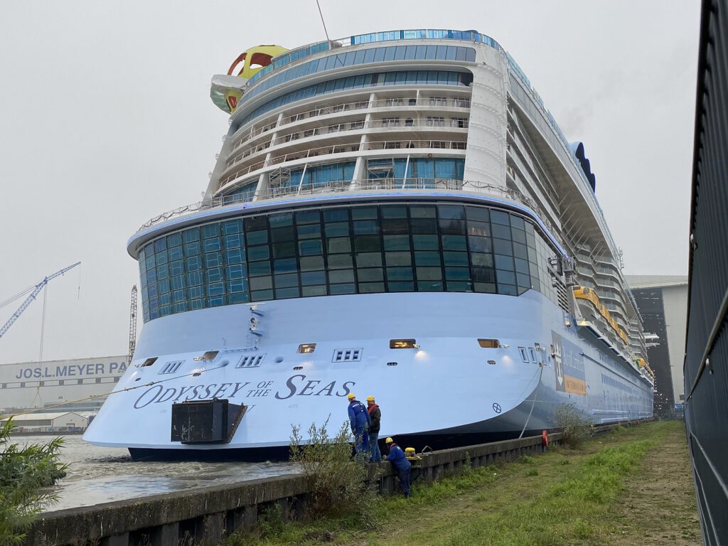 Float-out ODYSSEY OF THE SEAS. Foto: Christoph Assies